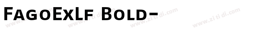 FagoExLf Bold字体转换